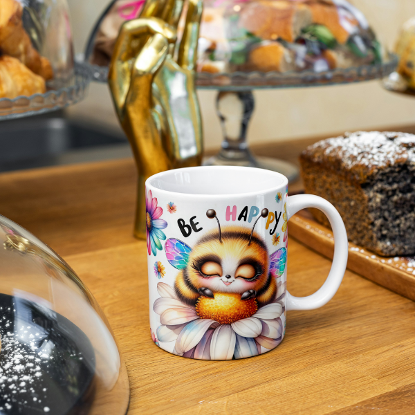 Bee Happy Coffee Mug C