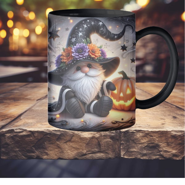 Black Gnome Coffee Mug