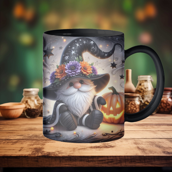 Black Gnome Coffee Mug
