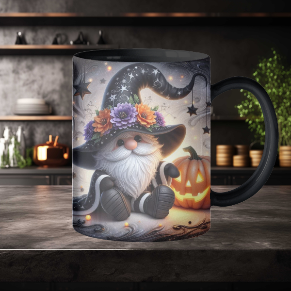 Black Gnome Coffee Mug
