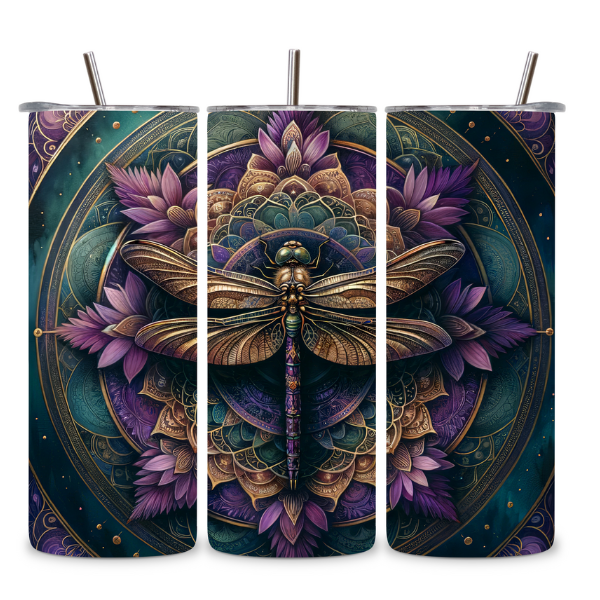 Boho Dragonfly Tumbler