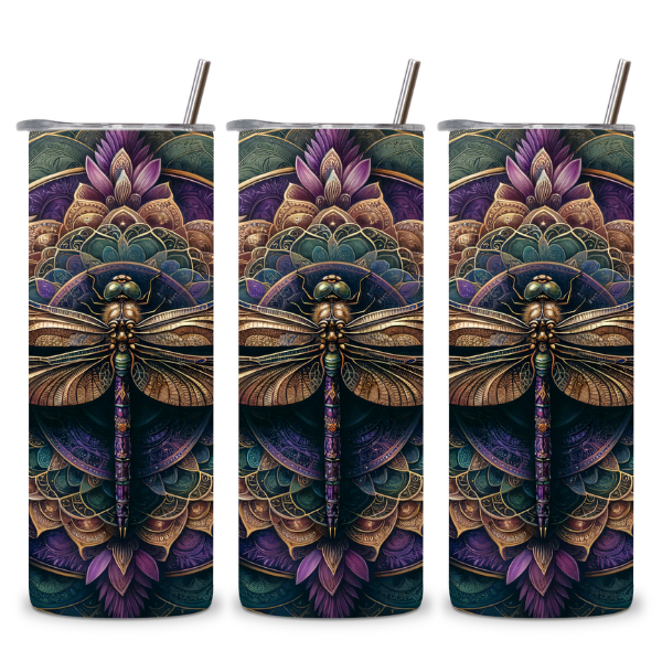 Boho Dragonfly Tumbler