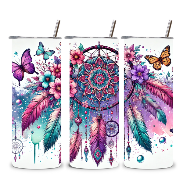 Butterfly & Bloom Dreamcatcher Tumbler