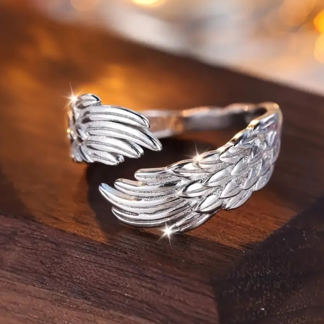 Celestial Guardian Angel Wing Ring