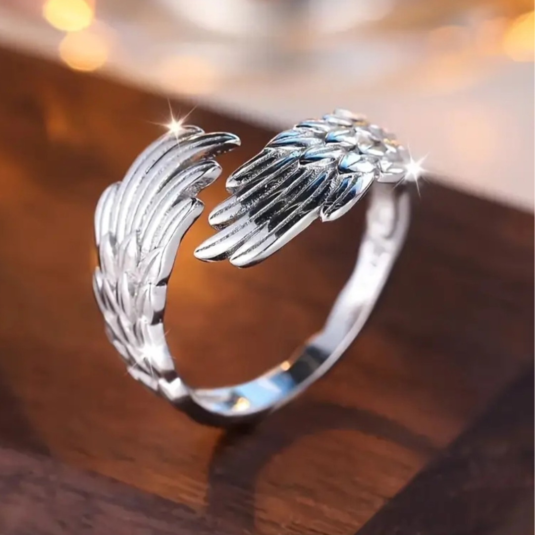 Celestial Guardian Angel Wing Ring