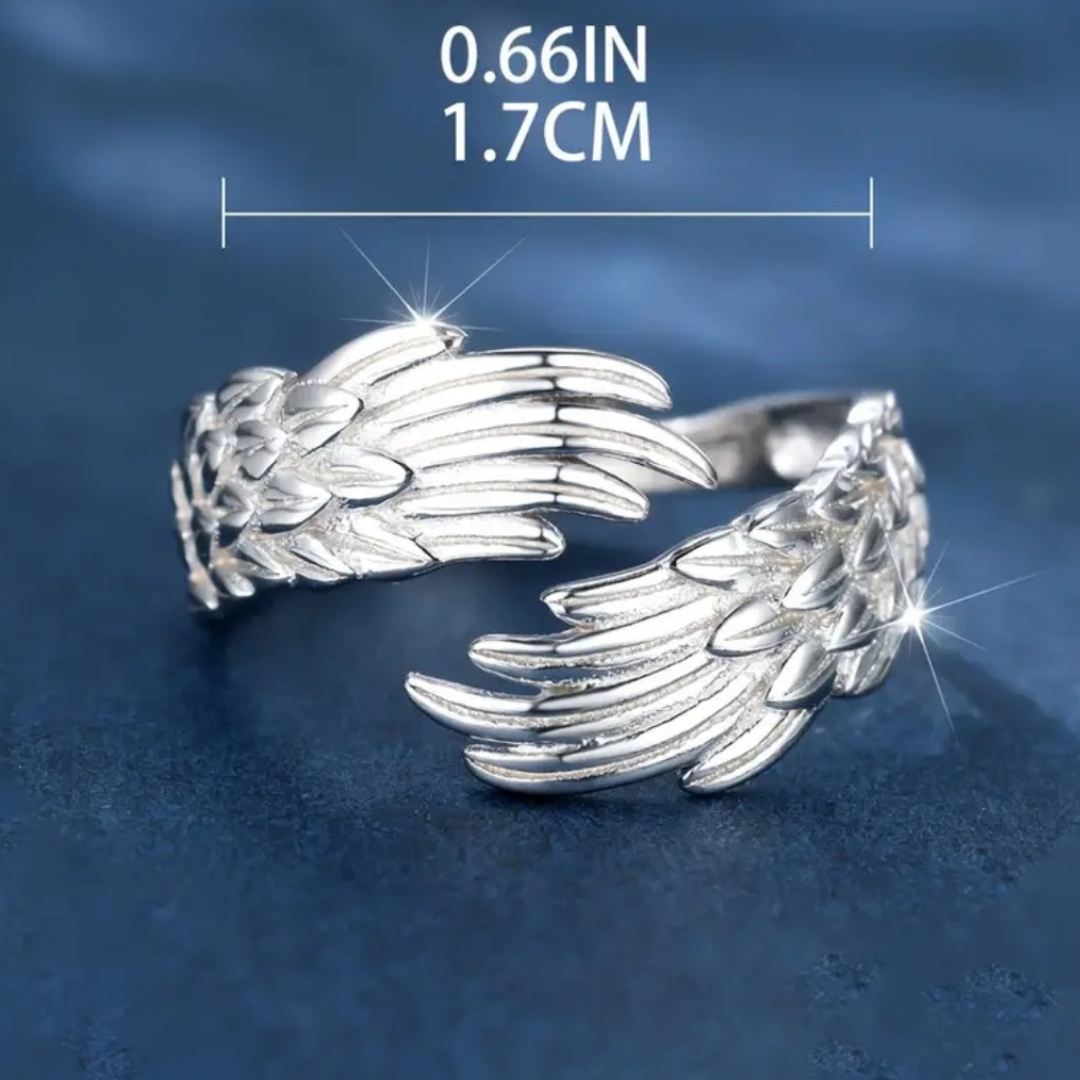 Celestial Guardian Angel Wing Ring