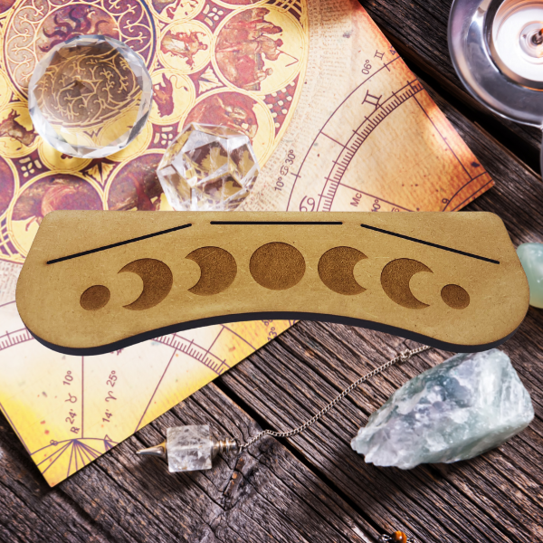 Celestial Guidance Tarot Stand โ Moon Phase Triple Card Holder ๐๐ฎ