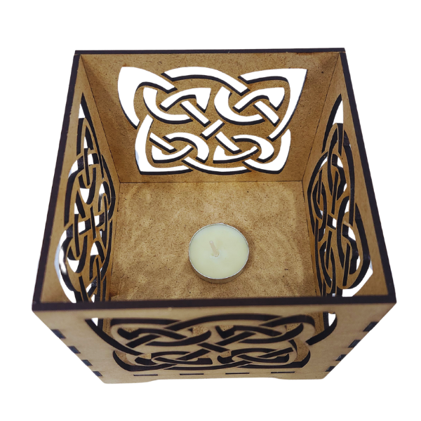 Celtic Quaternary Candle Holder