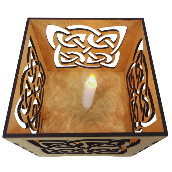 Celtic Quaternary Candle Holder