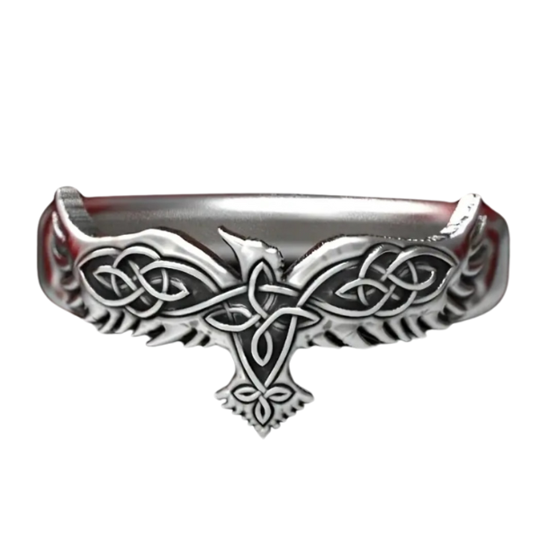 Celtic Raven Witch’s Knot Ring