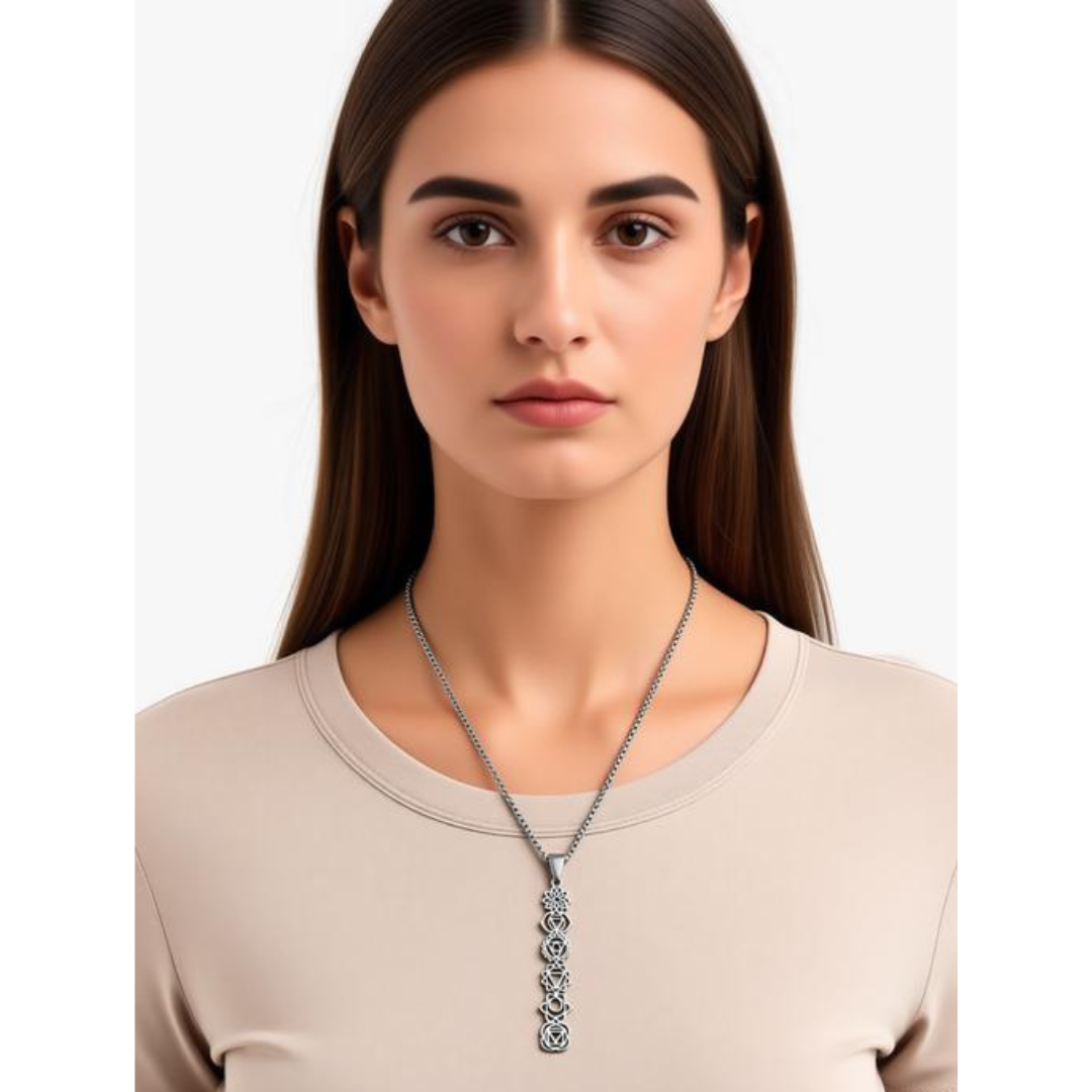 Chakra Balance Stainless Steel Necklace