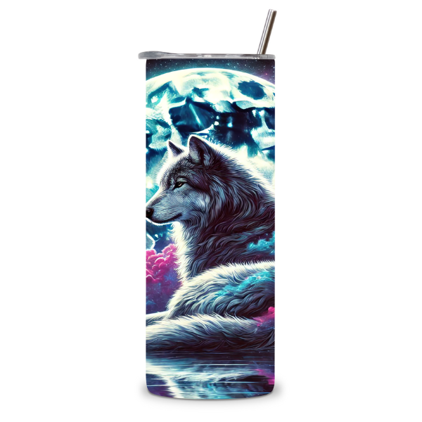 Cosmic Wolf Tumbler