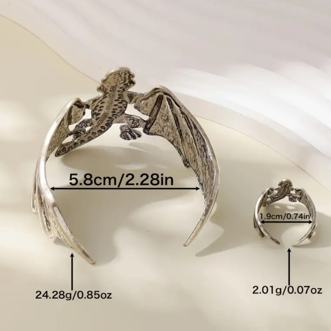 Dragon Guardian Cuff & Ring Set