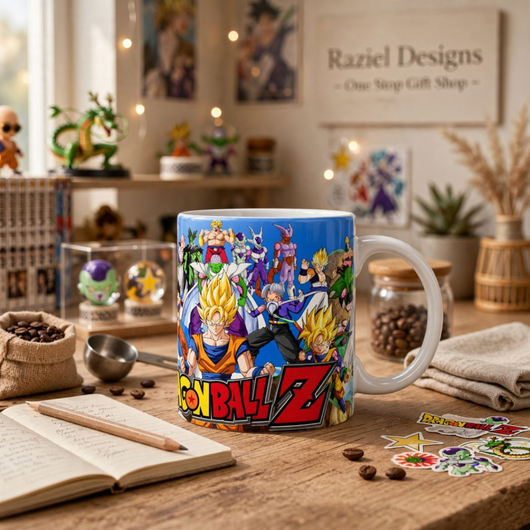 Dragon Ball Z Themed Printed Coffee Cup