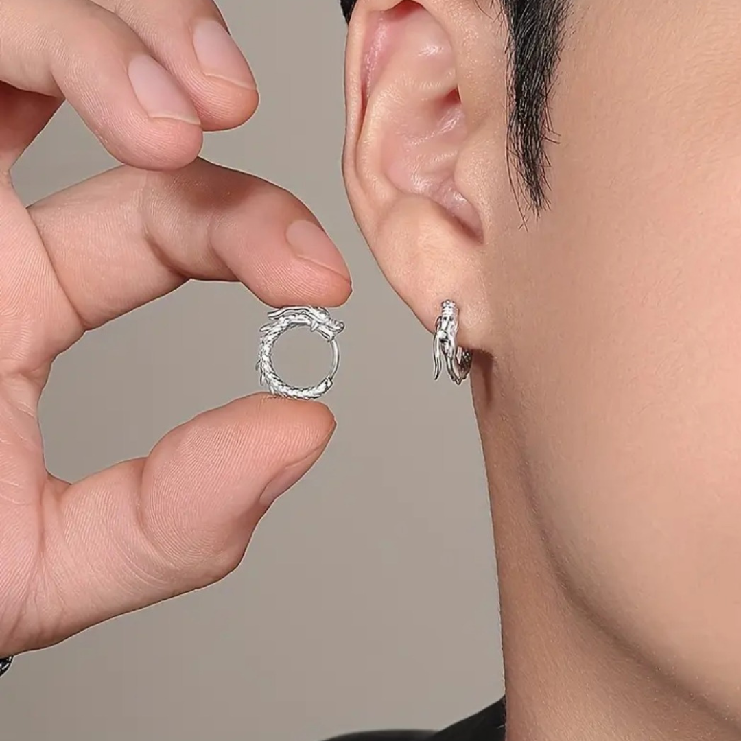 Dragon’s Embrace Hoop Earrings