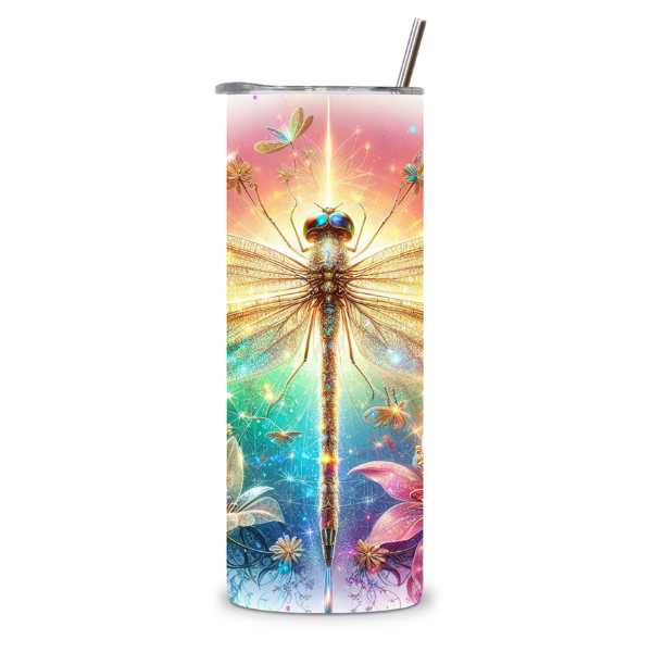 Enchanted Dragonfly Sparkle Tumbler