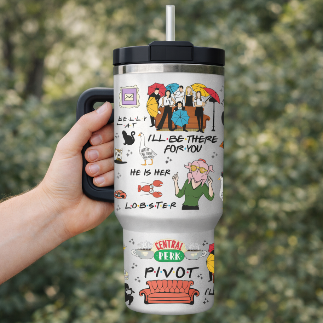 Friends Inspired 40oz Quencher Tumbler