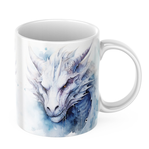 Frostfire Guardian Dragon Mug