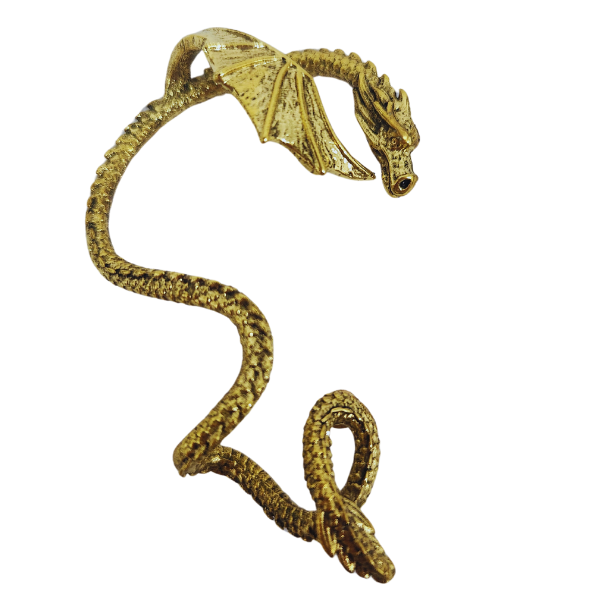 Gold Dragon Ear Cuff – Strength, Wisdom & Power 🐉✨