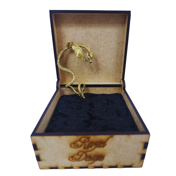 Gold Dragon Ear Cuff – Strength, Wisdom & Power 🐉✨