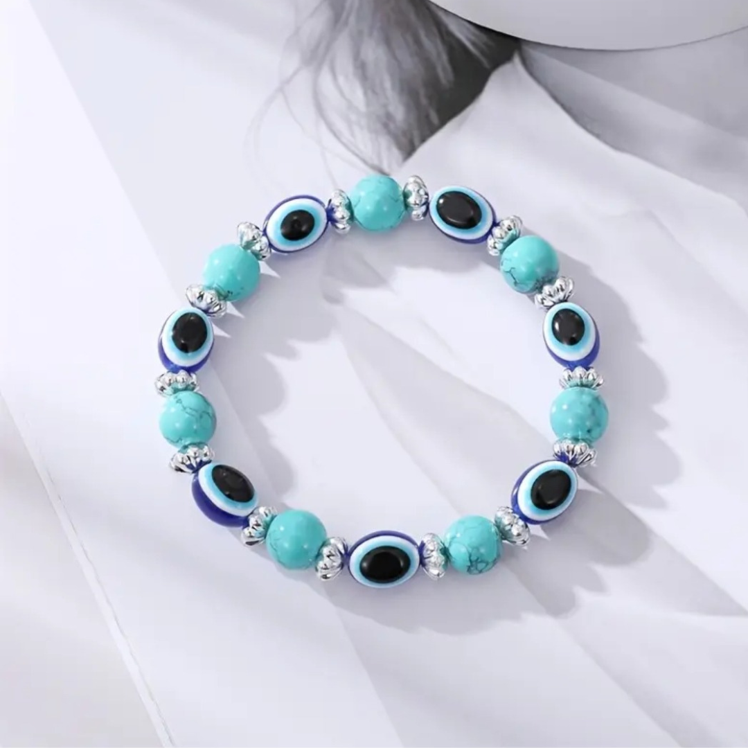Guardian Spirit Turquoise & Evil Eye Bracelet
