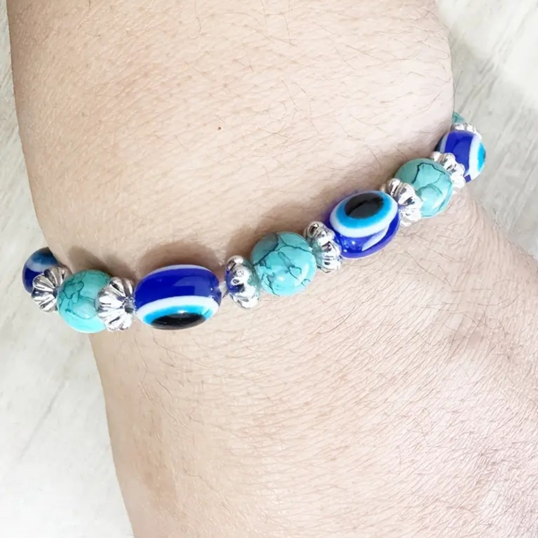 Guardian Spirit Turquoise & Evil Eye Bracelet
