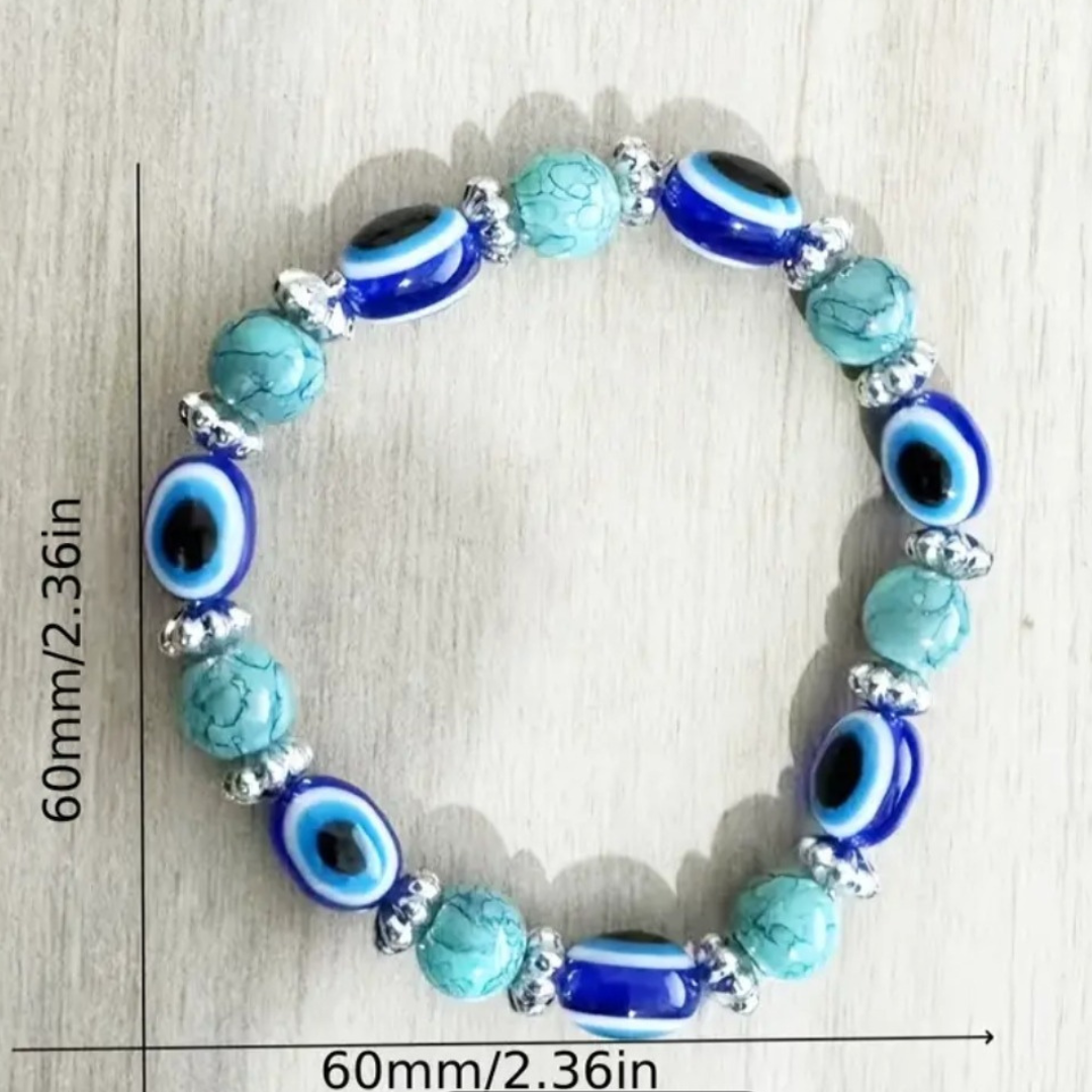 Guardian Spirit Turquoise & Evil Eye Bracelet