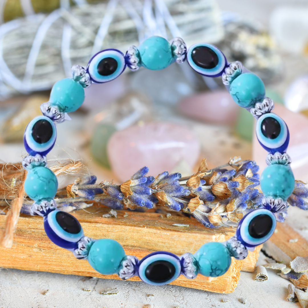 Guardian Spirit Turquoise & Evil Eye Bracelet