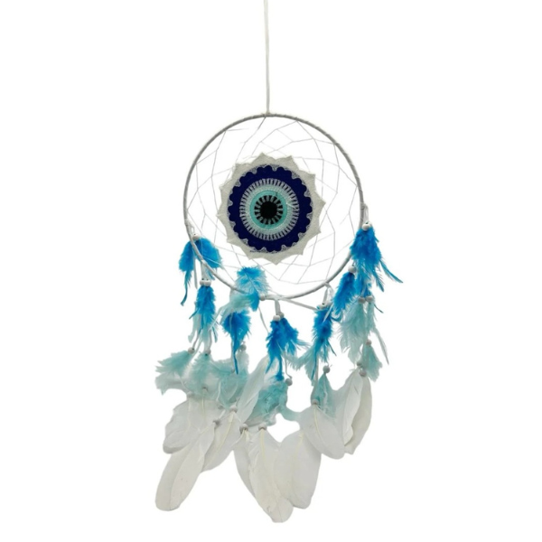 Guardian of Sight – Evil Eye Protection Dreamcatcher 👁️🔵✨