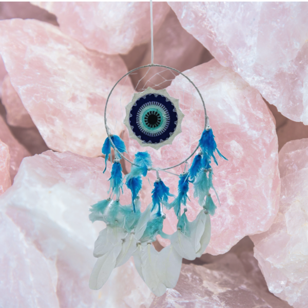 Guardian of Sight – Evil Eye Protection Dreamcatcher 👁️🔵✨