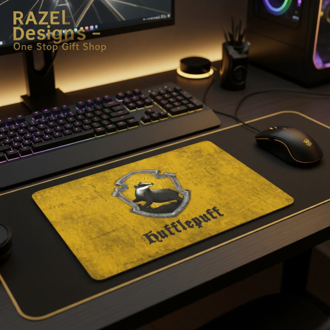 Harry Potter Hufflepuff Themed Mousepad