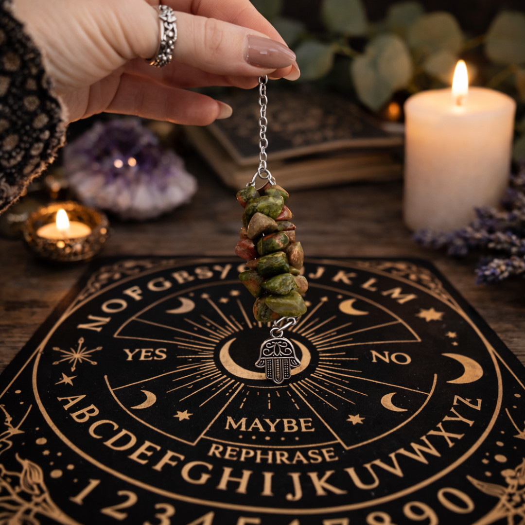 Heartroot Unakite Divination Pendulum