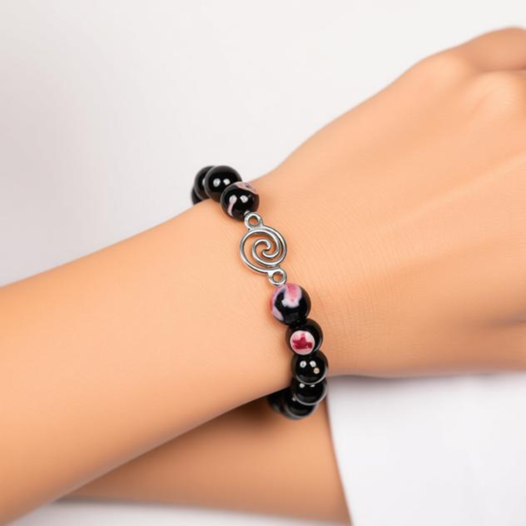 Hematite Spiral Balance Bracelet