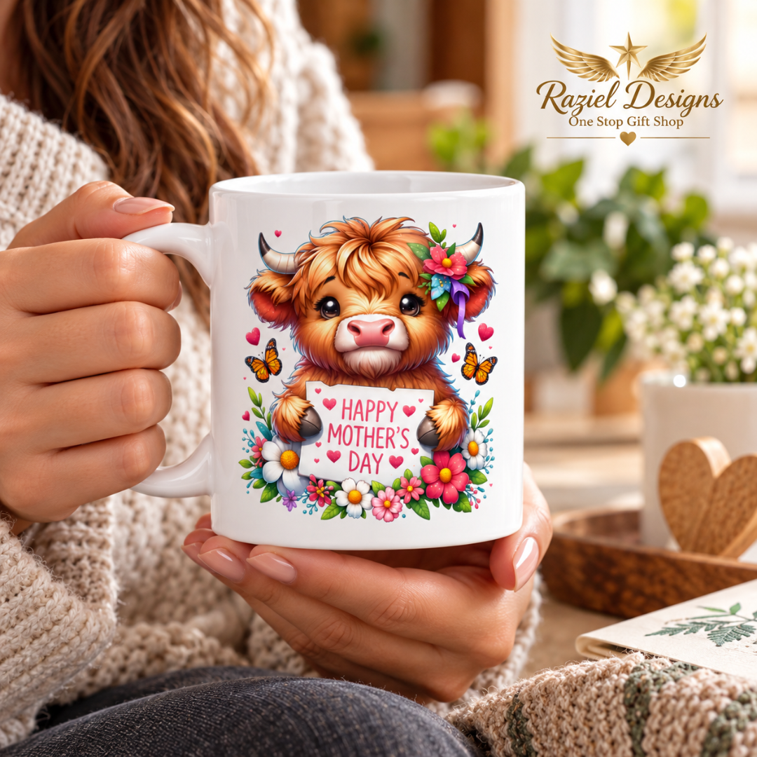 Highland Calf Love Mother's Day Coffee Mug