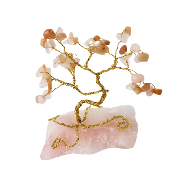 Love's Essence Rose Quartz Gem Tree
