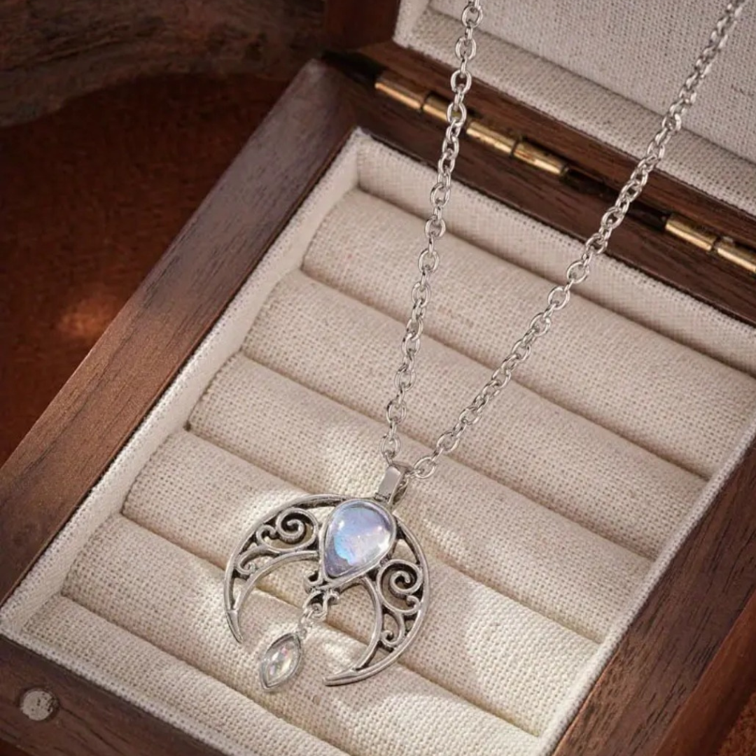 Lunar Dreams Crescent Moon Necklace