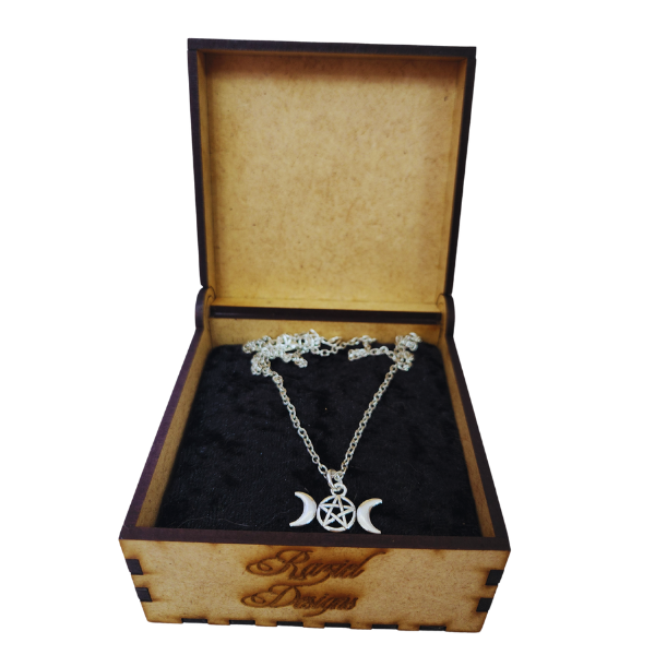 Lunar Power Triple Moon Necklace