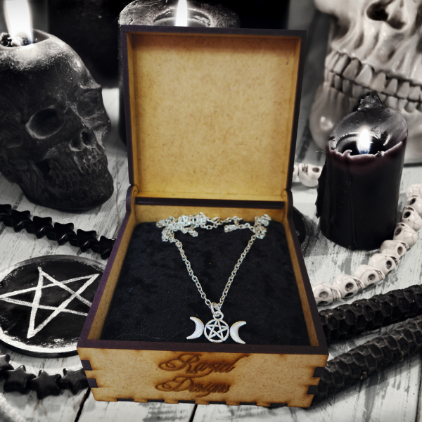 Lunar Power Triple Moon Necklace