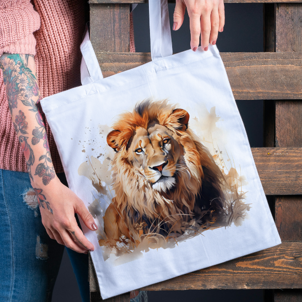 Majestic Lion Shopping Bag