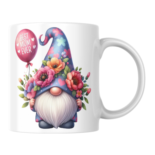 Gnome Best Mom Ever Coffee Cup