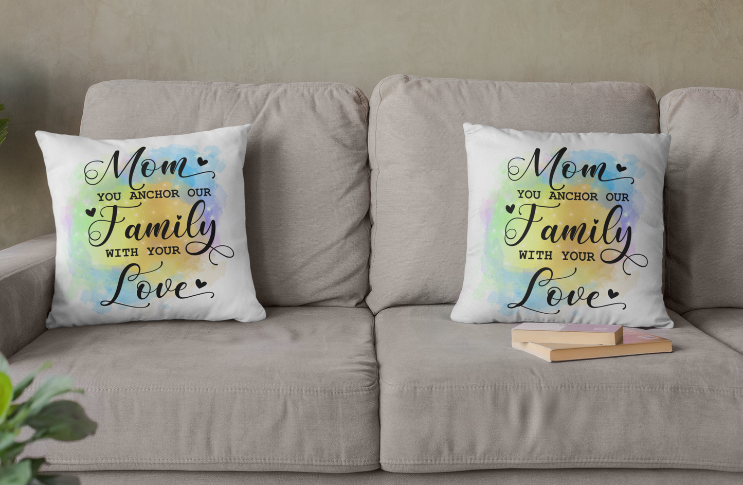Mom You Anchor Our Family With Your Love Throw Pillow