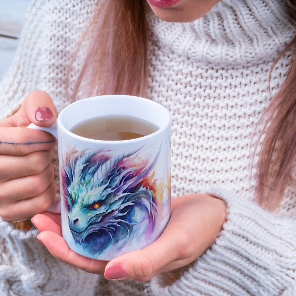 Mystic Dawn Dragon Mug