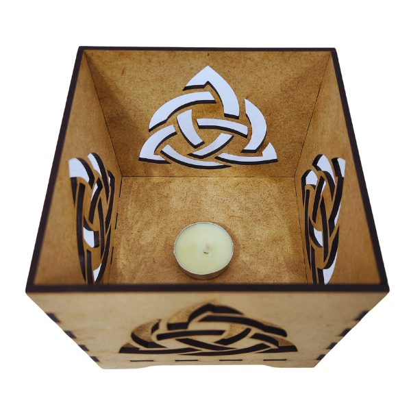 Mystic Triquetra Candle Holder