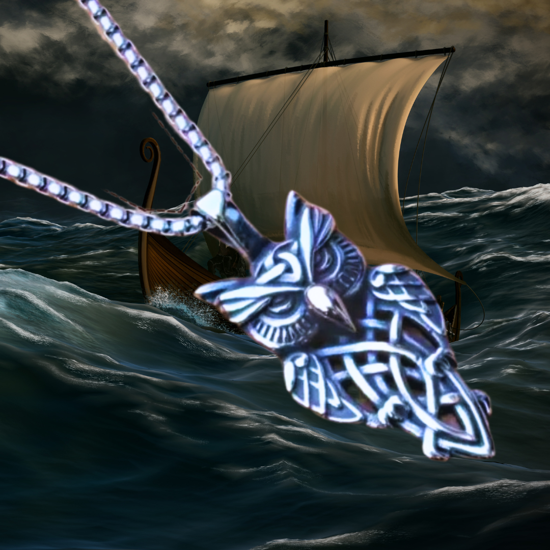 Odin’s Wisdom Viking Owl Necklace