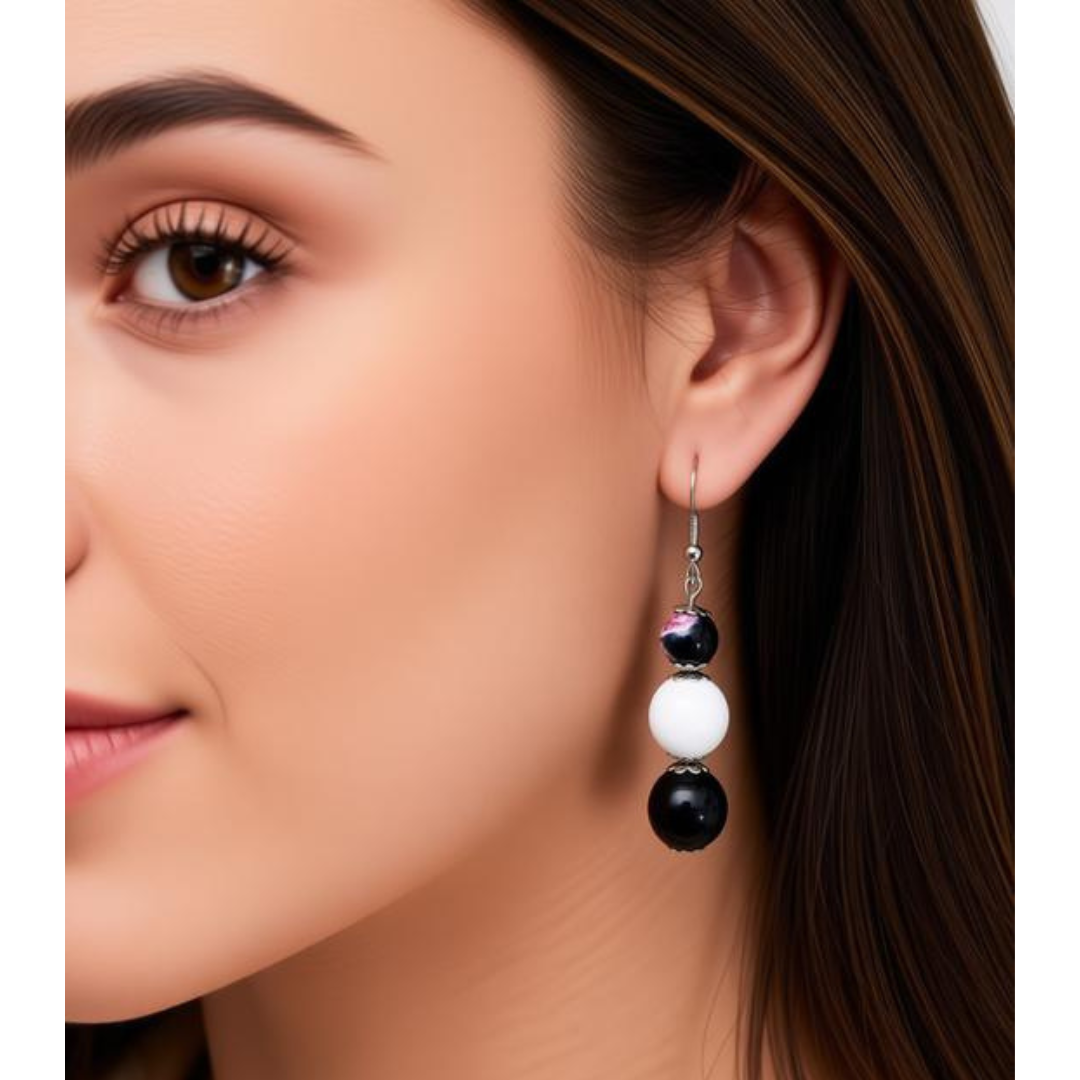Protected Heart Dangle Earrings