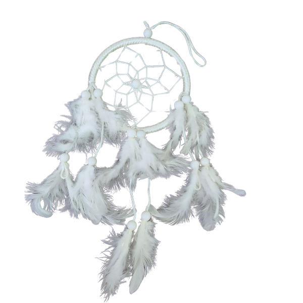Pure Serenity – White Feather Dreamcatcher ☁️✨