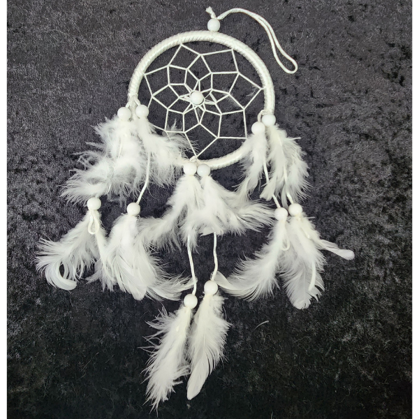 Pure Serenity – White Feather Dreamcatcher ☁️✨