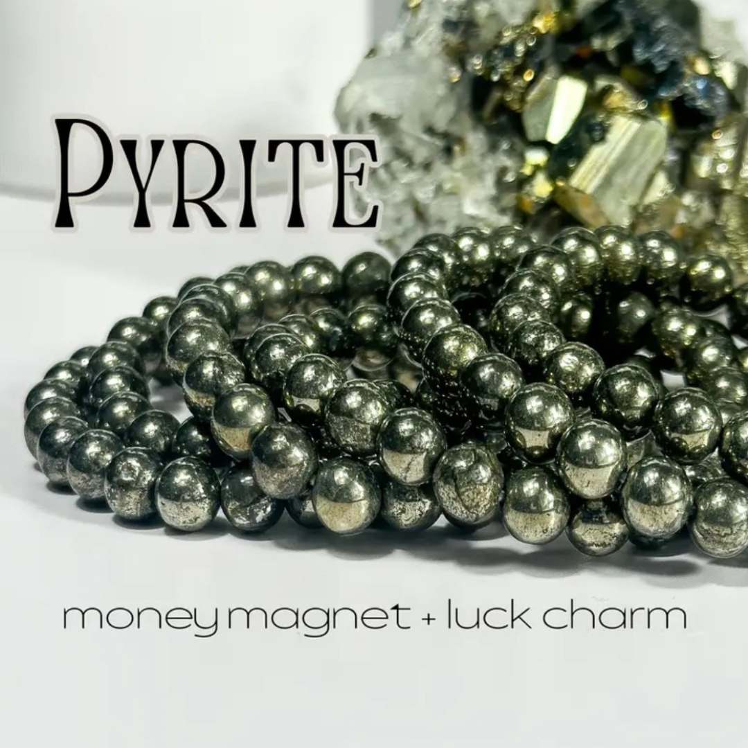 Pyrite Energy Bracelet – Confidence, Abundance & Protection