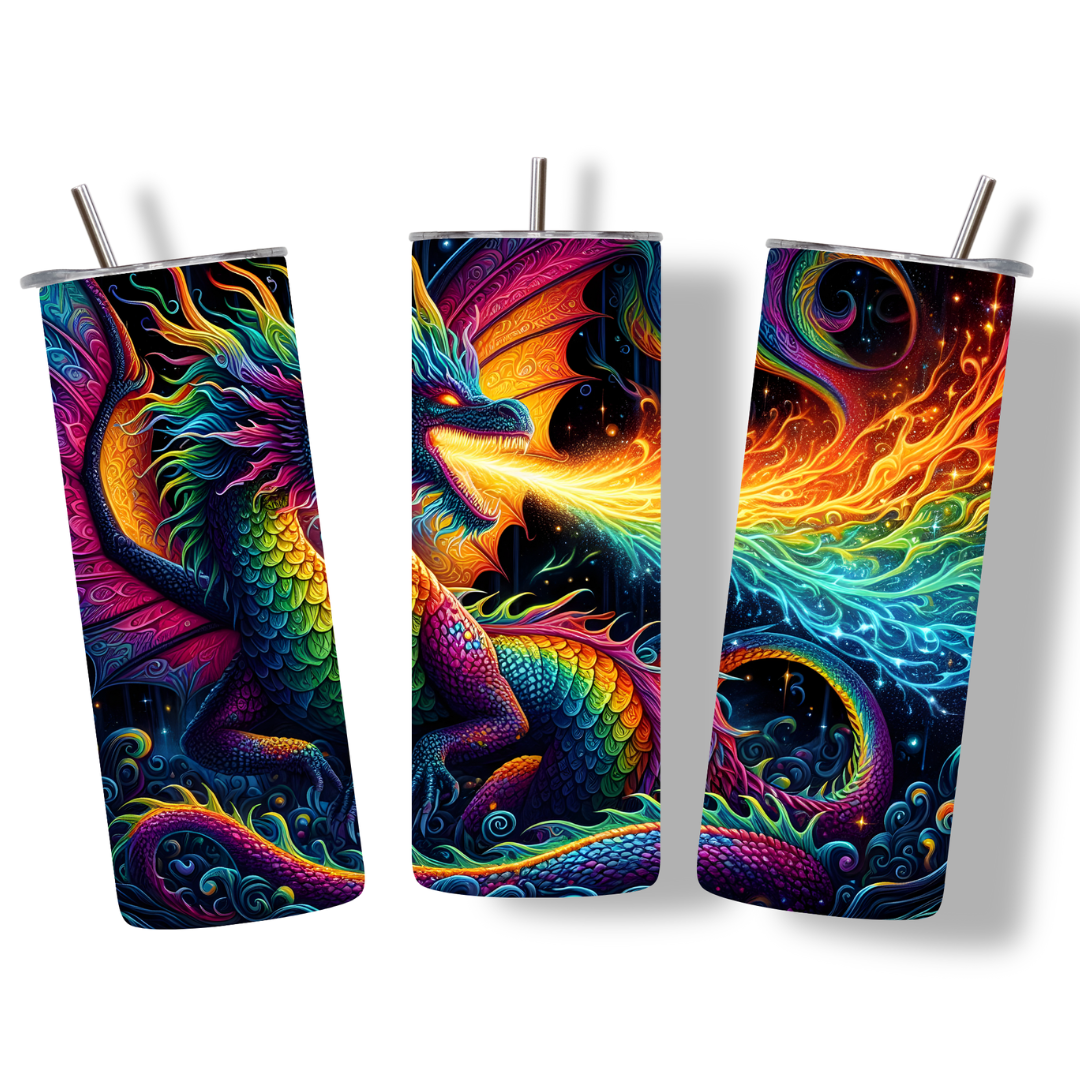 Rainbowflame Dragon Tumbler