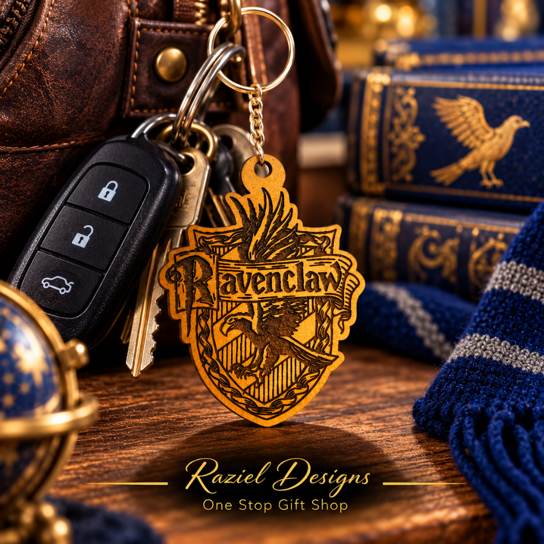 Ravenclaw House Themed Keyring